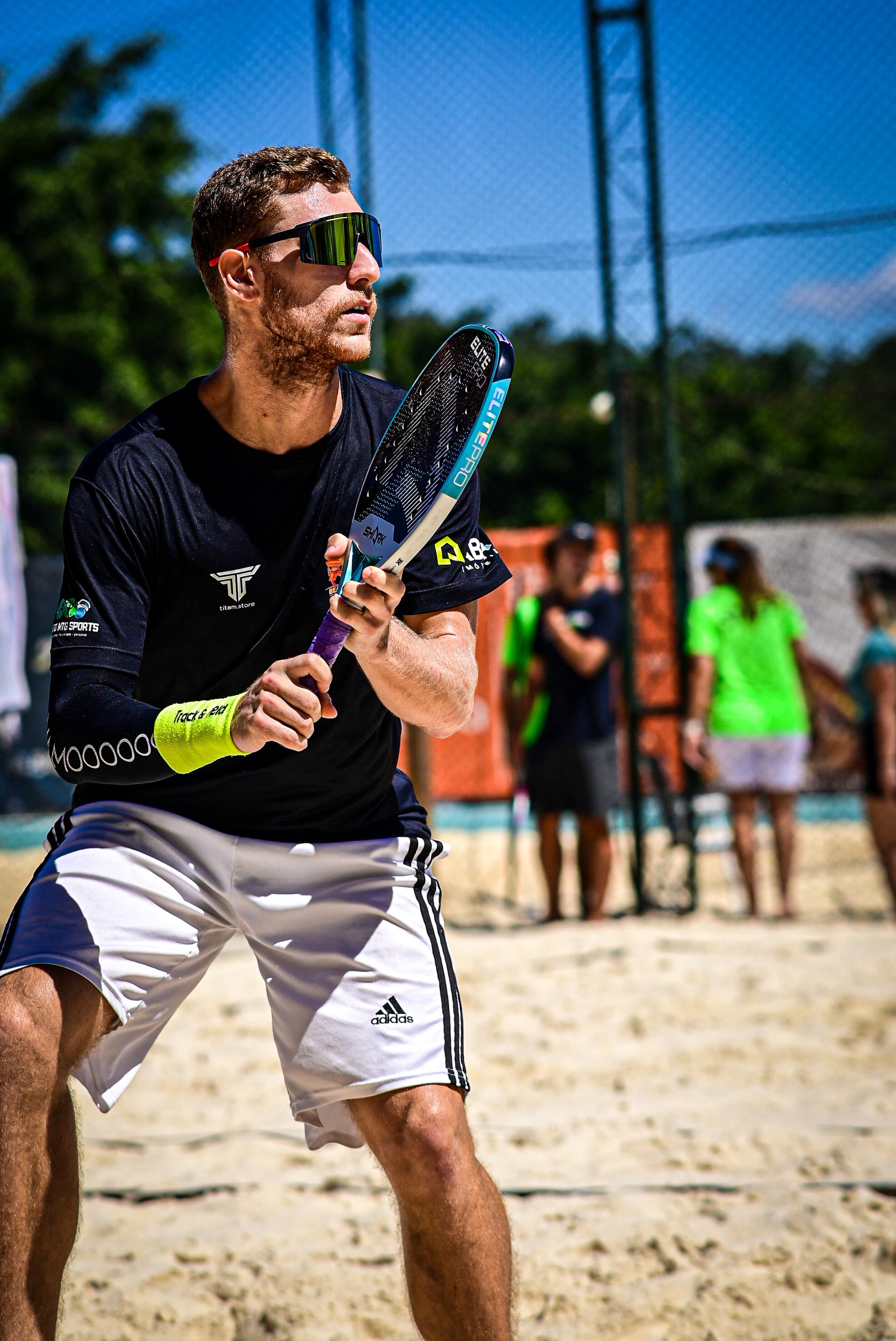Ambiente de treino em beach tennis